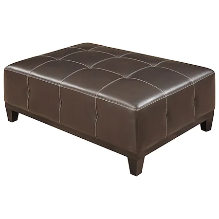 Cocktail Ottoman with Tufting